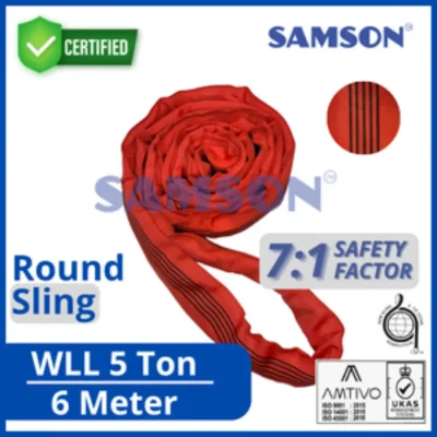 Round sling Samson 5 Ton - 6 Meter SF 7:1